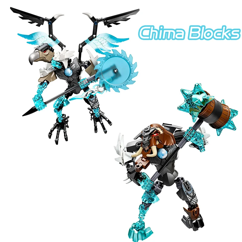 

В наличии Legends of Chima CHI Mungus Строительные блоки Chima Vardy Robot Mech Фигурки Кирпичи Игрушки для детей Мальчик Рождественские подарки