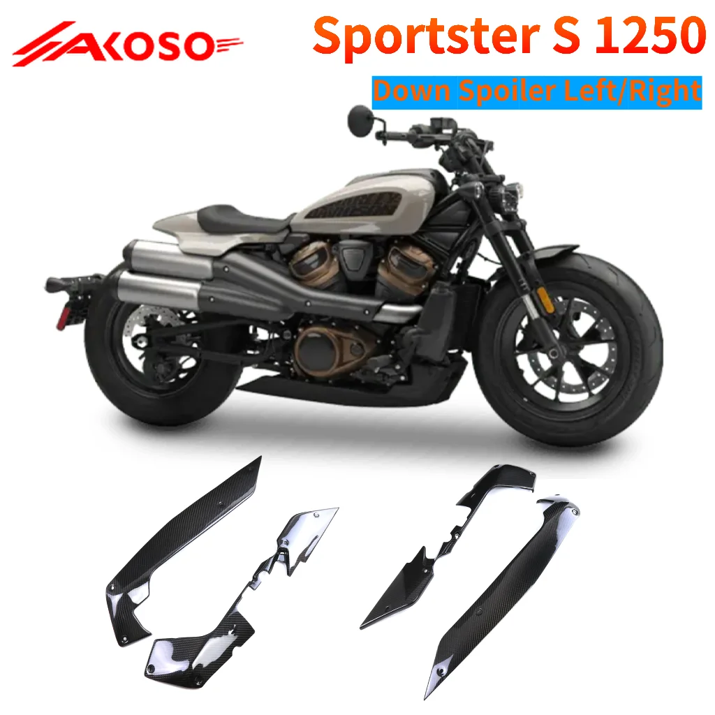 

For Harley Sportster S 1250 Down Spoiler Left/Right Carbon Fiber Motorcycle Modification Parts