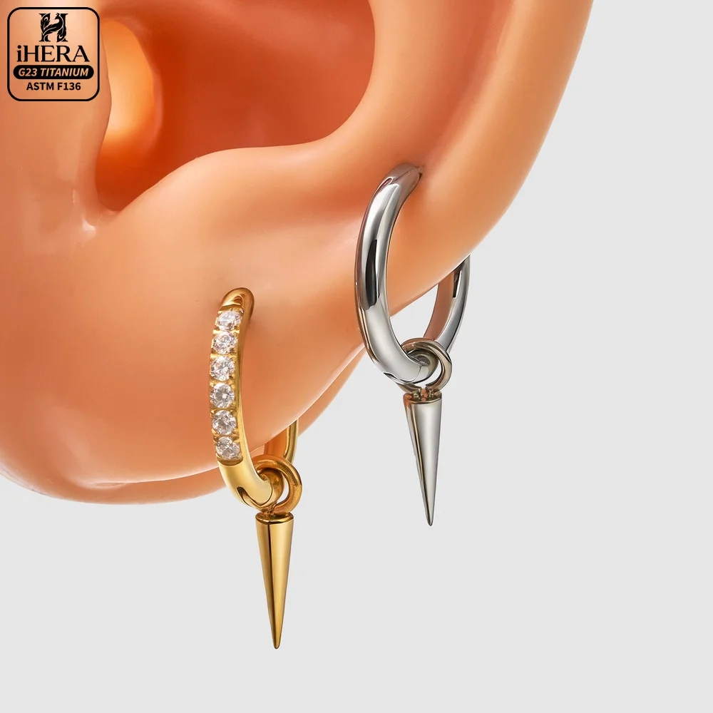 1/10 Stück F136 Titan Piercing Hänge-Creolen mit funkelnden Zirkonia-Steinen, Nasen-, Septum-, Helix-, Knorpel-Ohrringe-Set, Labret-, Augenbrauen- und Körperschmuck – Detail 37