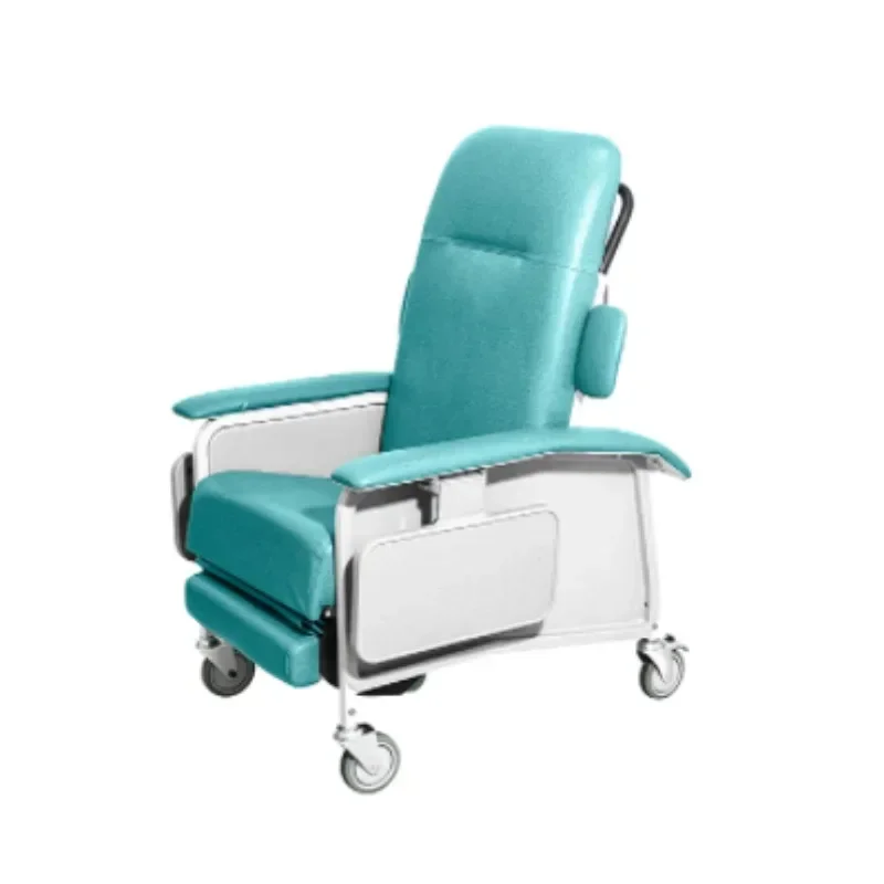 hot sale Folding Recliner Patient clinical care recliner Attendant Adjustable Geriatric Chair