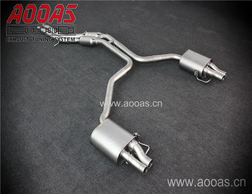 Foshan Stainless Steel Exhaust Muffler System For Audi A6 3.0T Matching RS6 Bumper