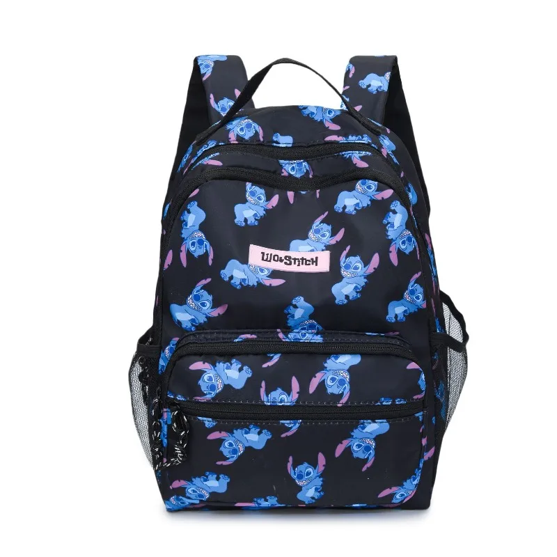 

Disney Stitch Kids Backpack Large Capacity Waterproof Nylon School College Travel Daypack for Children Students