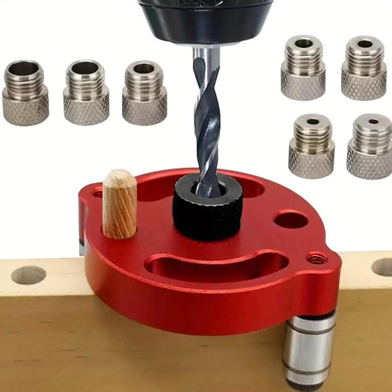 

Portable Drill Guide Handheld Metal Woodworking Tool Drill Hole Guide for Carpenter Carpentry Furniture Making Shop Corner Edge