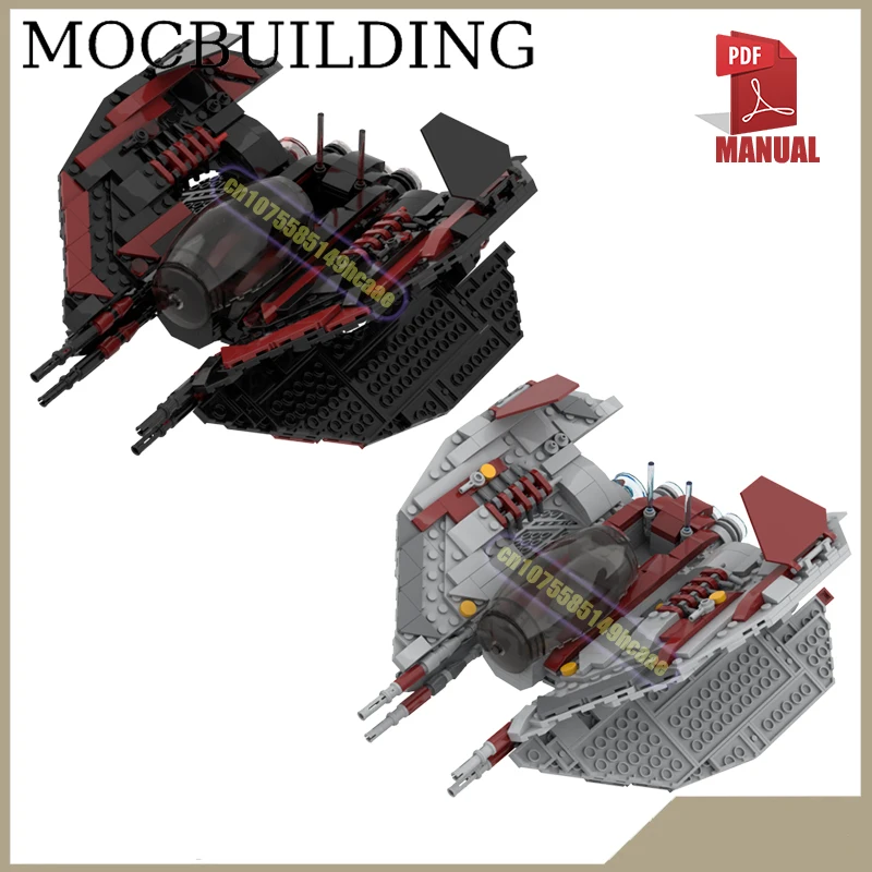 

Fighter Jet Bricks Model Sci fi Space Interceptor Plane MOC Building Blocks Toys Gift for Boys