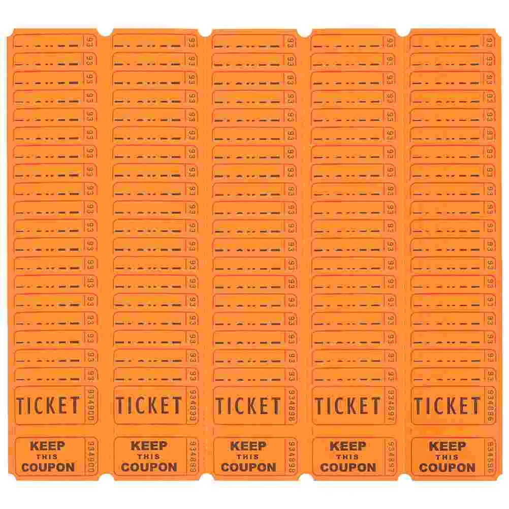 200 Pcs Lottery Tickets Raffle for Classroom Label Labels Paper Party Supply Concert