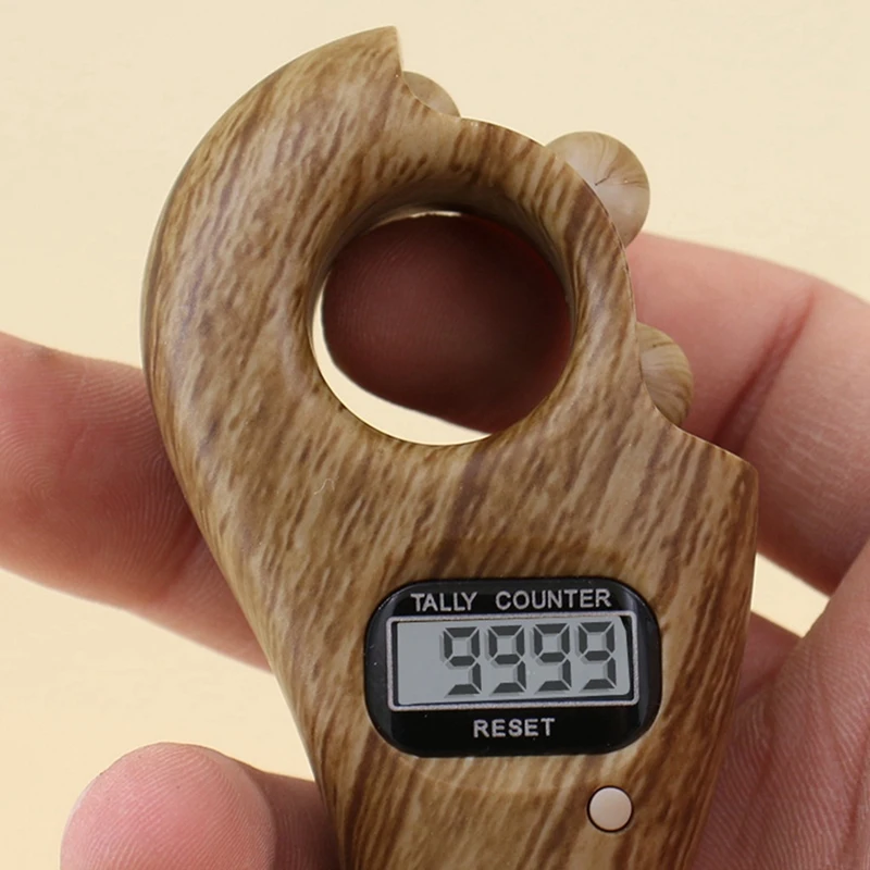Rotating Prayer Beads Portable Finger Counter Prayer With Led Digital Counter 1 Piece