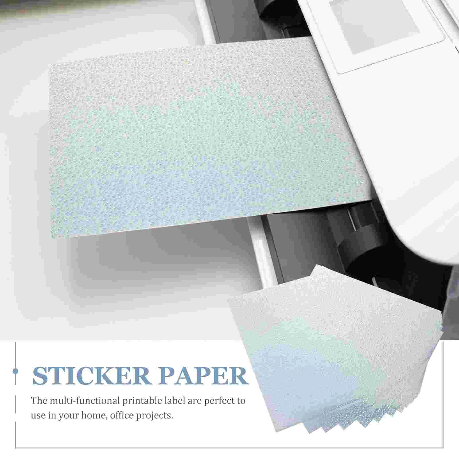 Printable Vinyl Sticker Paper Waterproof A4 Transparent Copy Paper For Inkjet Printer DIY Self-Adhesive Label Stickers