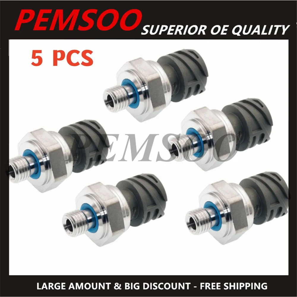 New 5pcs 2137593 1822252 2041679 M12-1.5 EBP Exhaust Back Pressure Sensor for Heavy Duty Kenworth