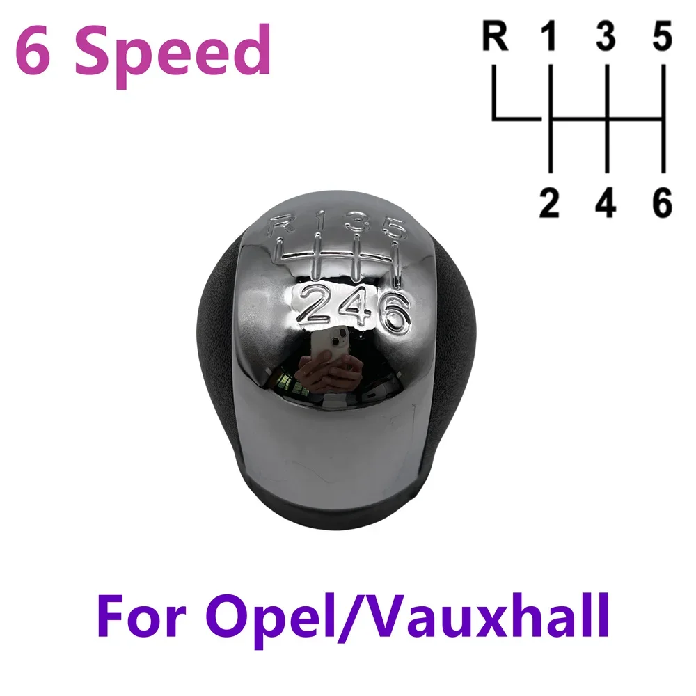 

Car Gear Shift Knob Handball Shifter 5/6 Speed Lever Chrome For Opel/Vauxhall Signum Vectra Corsa B C Astra Zafira Auto Parts