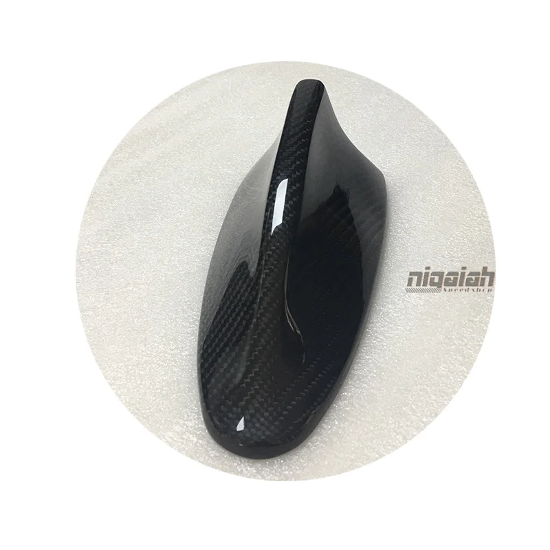 

For 5 Series F10 F11 F18 M5 F01 F02 Carbon Fiber Antenna Cover Shark Fin Trim Roof Trunk Exterior Trim Gloss Black 2016 - up