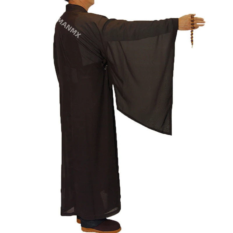 5 Colors Zen Buddhist Robe Lay Monk Meditation Gown Monk Training Uniform Suit Lay Buddhist Clothes Set