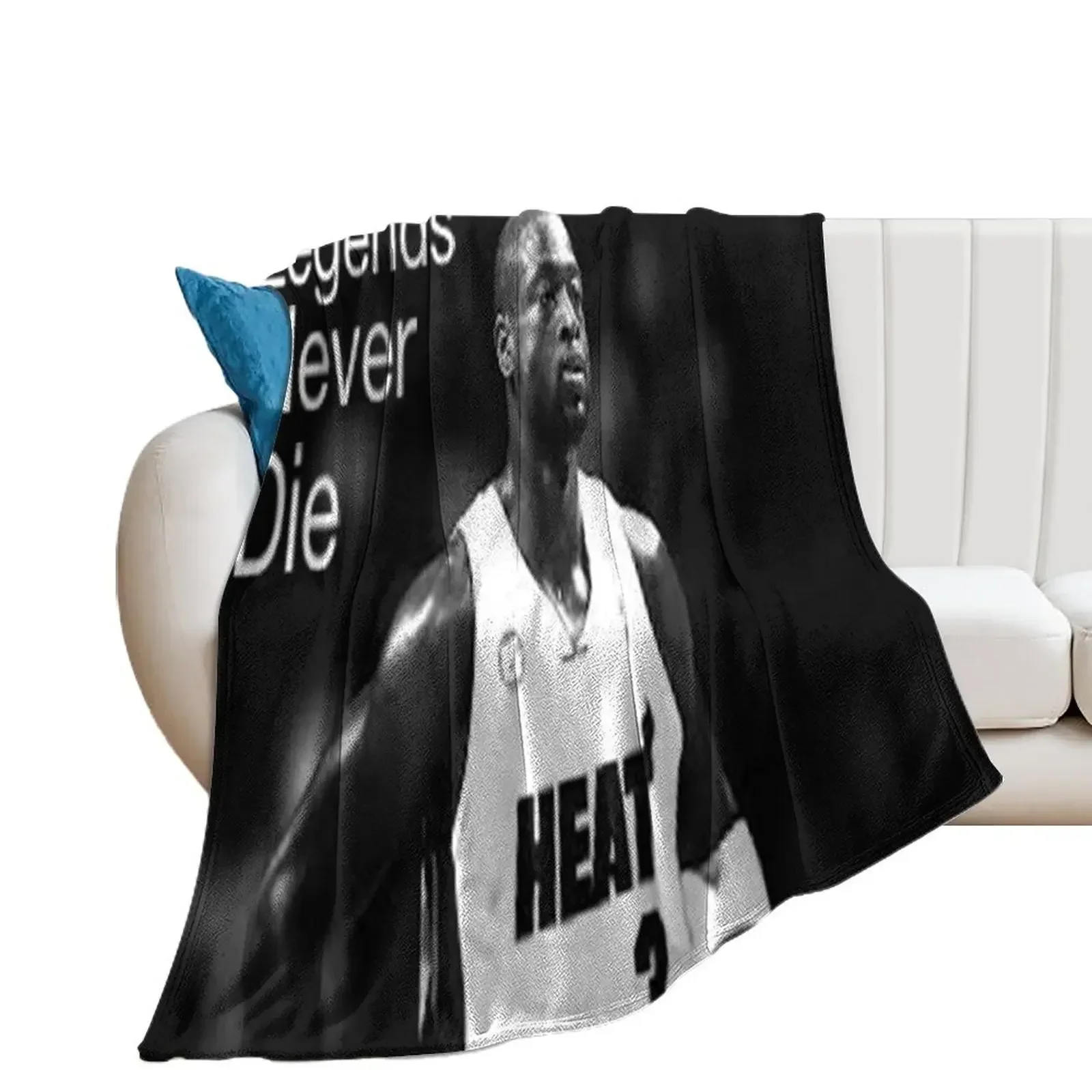 Dwyane Wade - Legends Never Die Throw Blanket Moving Kid'S Cute Plaid Blankets Sofas Of Decoration Blankets