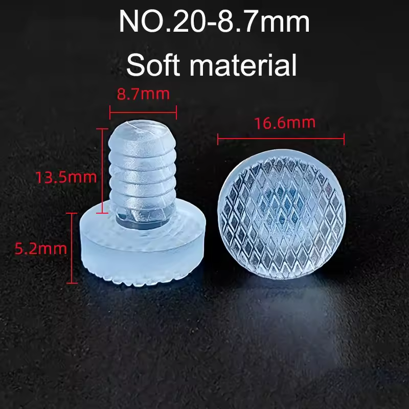 10/20pcs Round PVC Furniture Foot Nail Rubber Glide Nail Office Table Chair Leg Floor Protector Round Sliding Disc Noise Killer - Image 13
