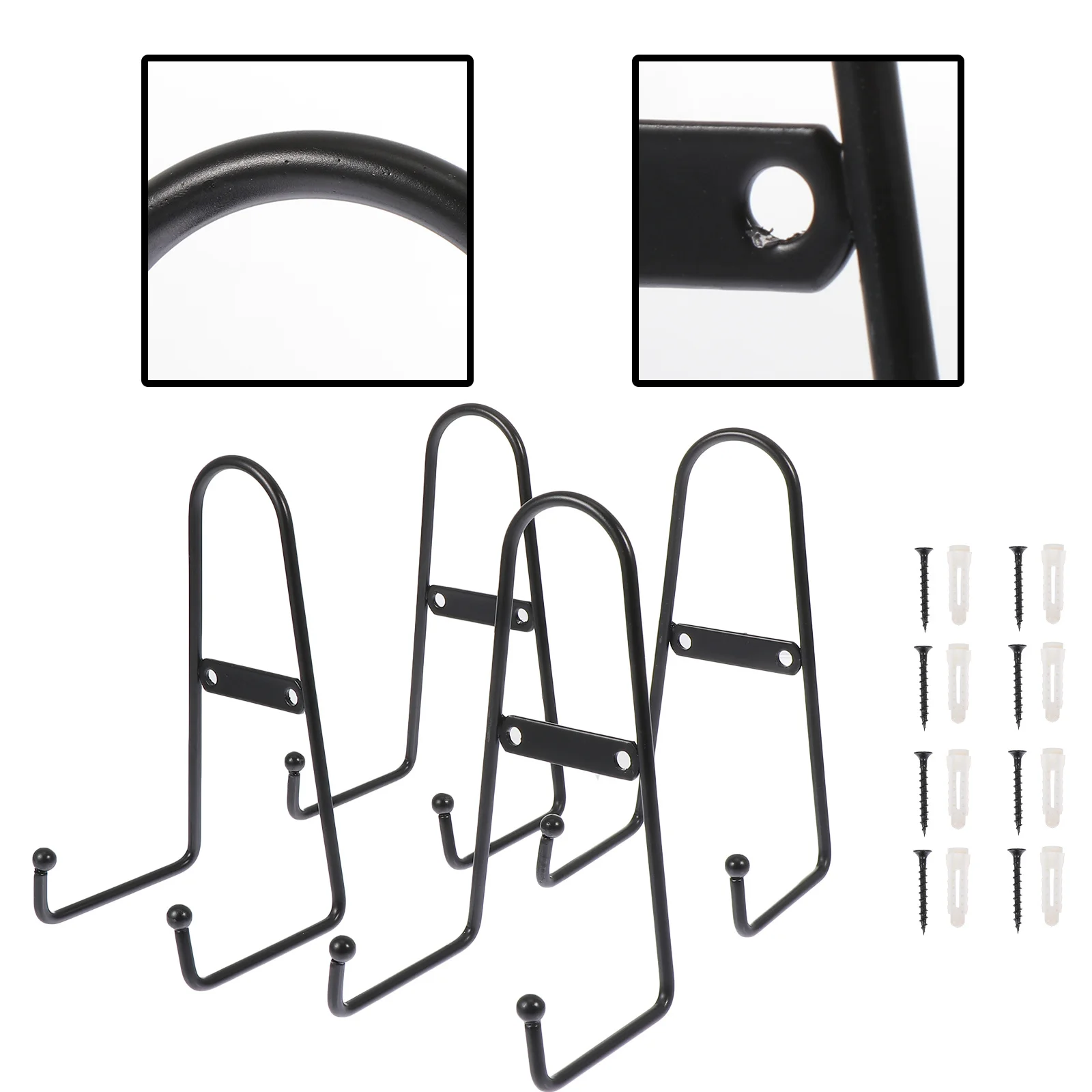 

4Pcs Ceramic Display Rack Metal Multipurpose Plate Stand Display Shelf for Plates Books Home Decor Plate Stand