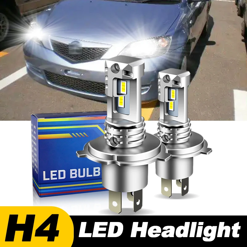 1pc/2Pcs For MAZDA DEMIO 1998-2003  626 Sedan 4-Door 1998-2002 Car 6000k 12000lm H4 9003 LED Headlight Hi/Low Beam Bulbs Canbus