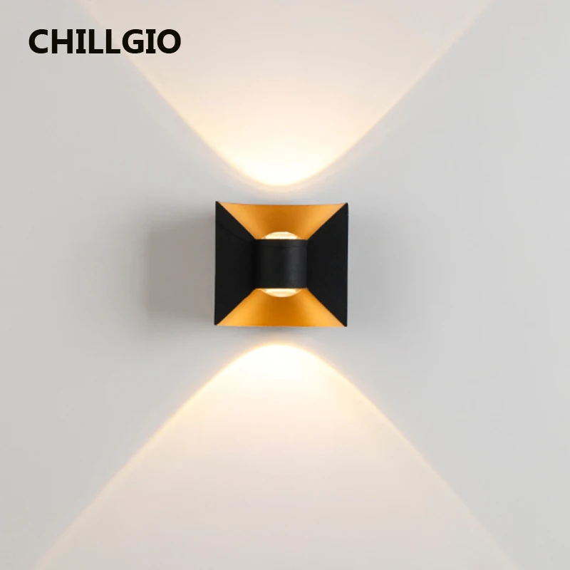 

CHILLGIO Waterproof Outdoor Wall Light Nordic Corridor Bright Gardern Home Decoration Sconces Modern Interior Aluminum Led Lamp