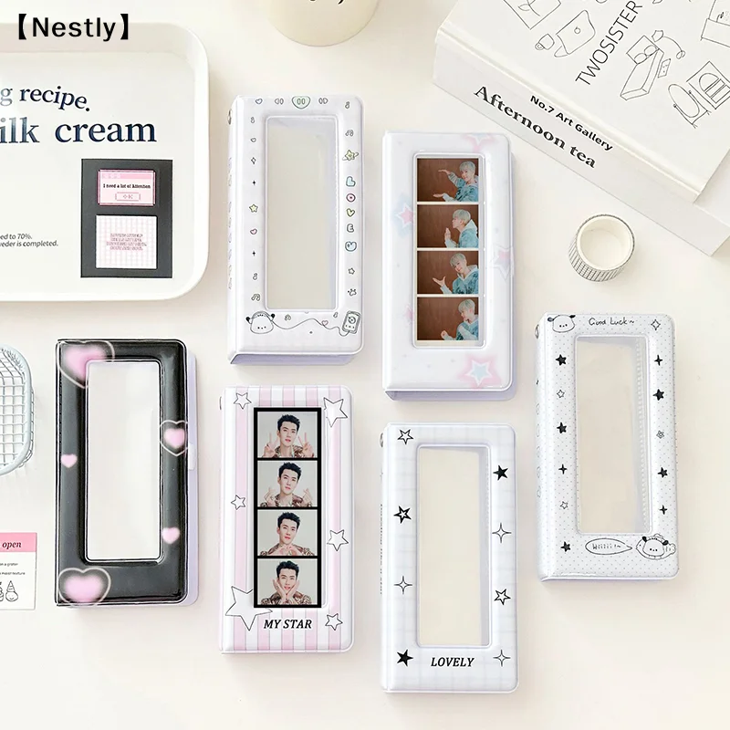 Star Photo Booth Frames Photo Booth Album For 2x6 Inch Photo Strips Wedding Album 2 X 6 Bookmark Holder 18 Pages 36 Photos〔Nest〕