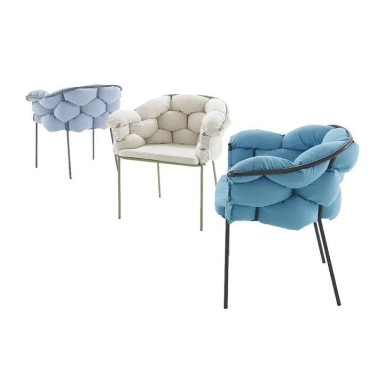 Nordic modern simple living room dining room model room chair dining chair lounge chair