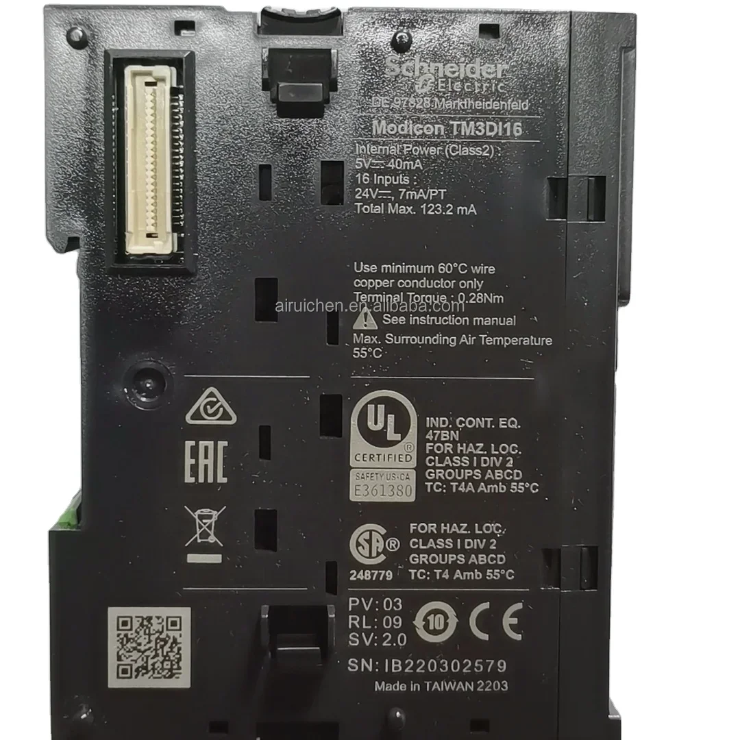 Novo módulo de entrada discreta original, Modicon TM3, 16 entradas 24 VDC TM3DI16 PLC controlador lógico