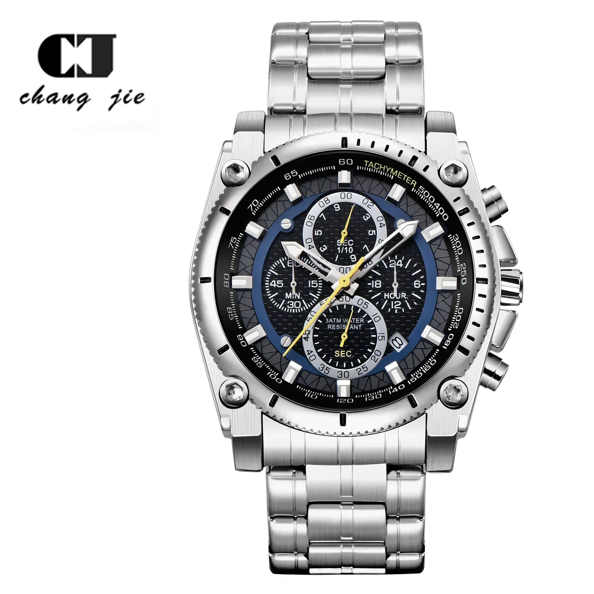 Blue angel designer esportes masculino relógio de pulso mecânico safira luxo relógio automático para homem aço inoxidável à prova dwaterproof água