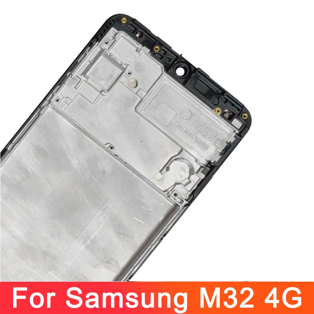 100% Tested For Samsung Galaxy M32 4G M325F M325F/DS M325FV LCD Display Touch Screen Digitizer With Frame Assembly Replacement