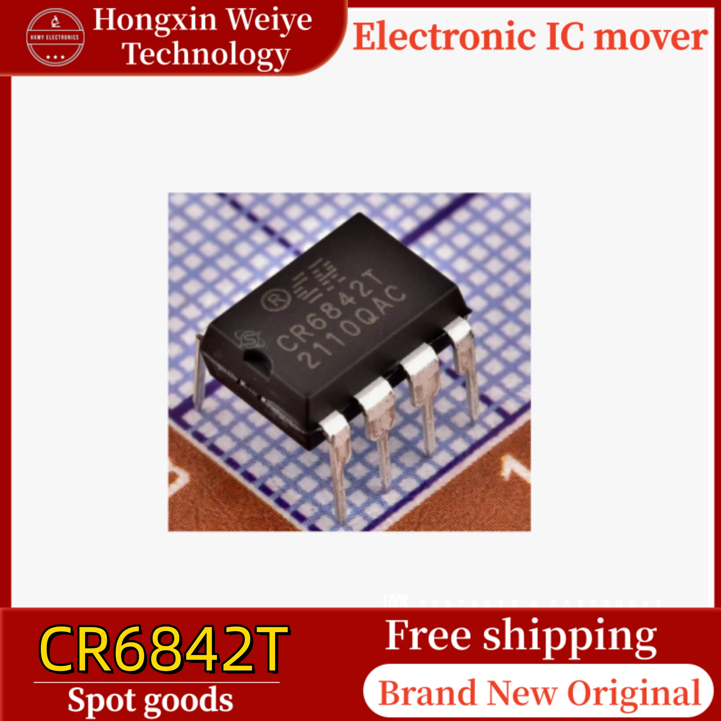 

10/50 pcs CR6842T DIP-8 power management IC brand new in stock free shipping