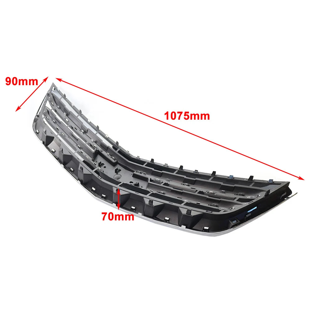 Przedni zderzak samochodowy Grill górny/dolny Grill wyścigowy dla Chevrolet Impala 2014 2015 2016 2017 2018 2019 2020 chrom/czarny