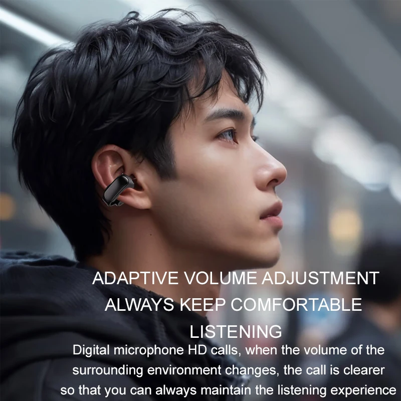 V12 Open Earphone HiFi Stereo HD Mic Call Headphones Outdoors Sports Ear Clip Headset Wireless Bluetooth Earbuds For BOSE Ultra view 5