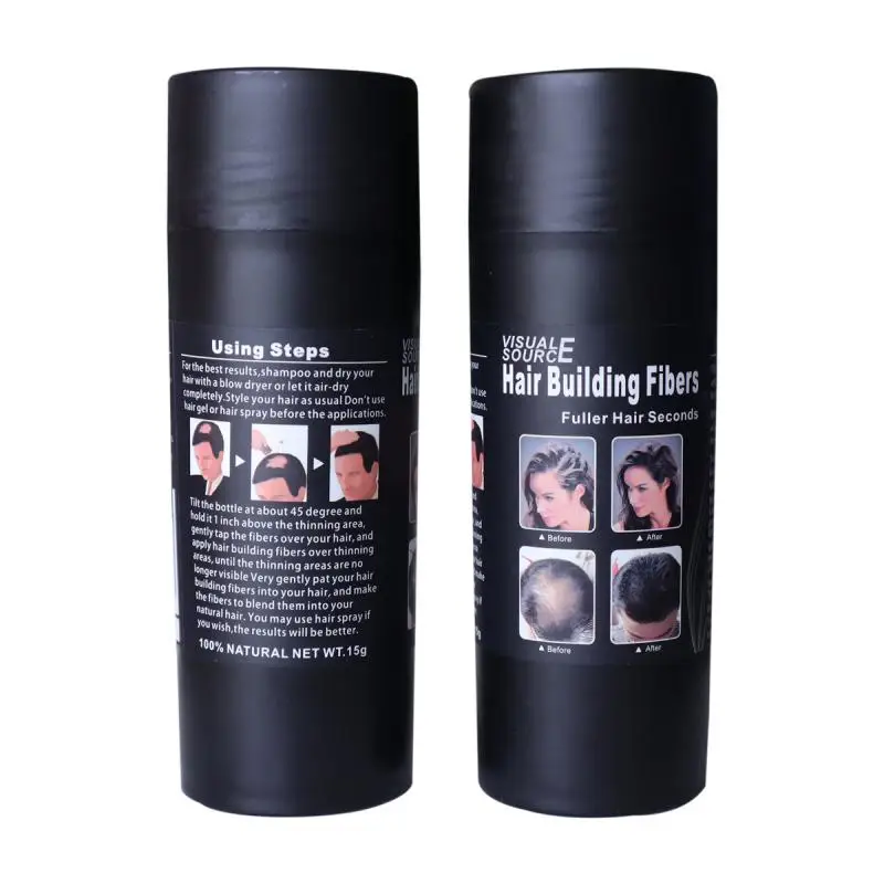 Hair Building Fibers Keratin Thicker Hair Dense Cover Hair Loss Refill Thickening Fiber Hair Powders Instant Regrowth Tools