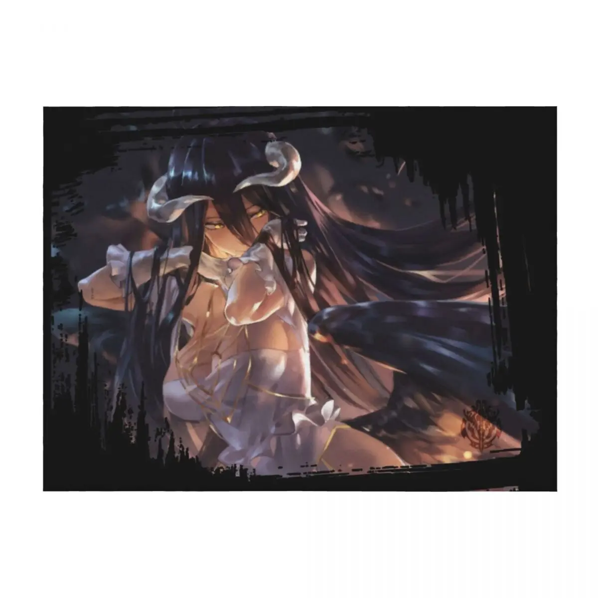 

Albedo - Overlord Throw Blanket Luxury Designer Furry Camping Retros Blankets