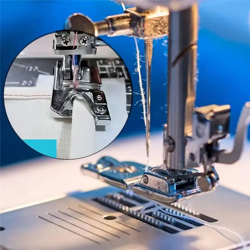 

3Pcs/Set Narrow Rolled Hem Sewing Machine Presser Foot 3/4/6mm Universal Household Sewing Tool Metal Hem Presser Foot