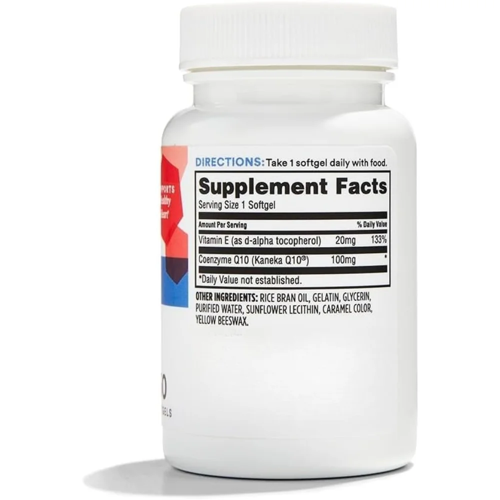 Coenzyme Q10, 400mg Per Serving, Contains 100mg Omega-3 and Supports Overall Health with 60 Capsules