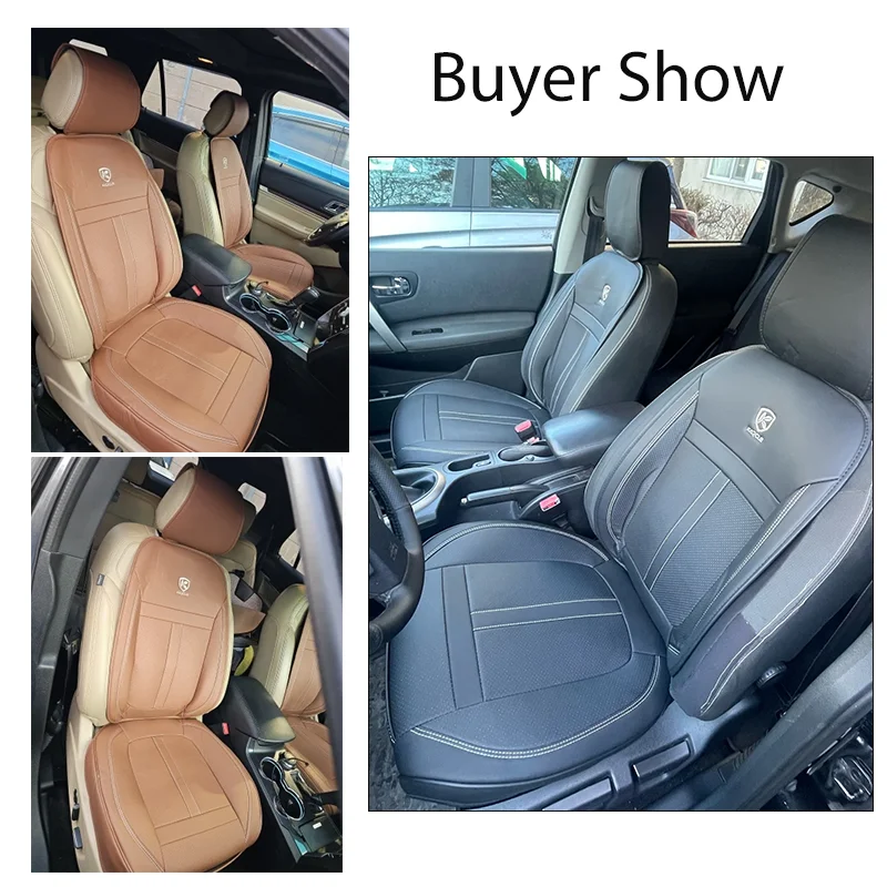 PU Leather Car Seat Cover Full Set 360°Surrounded Bottom Adjustable Back Seat Pad Waterproof Front Seat Cushion Car Accessories view 6