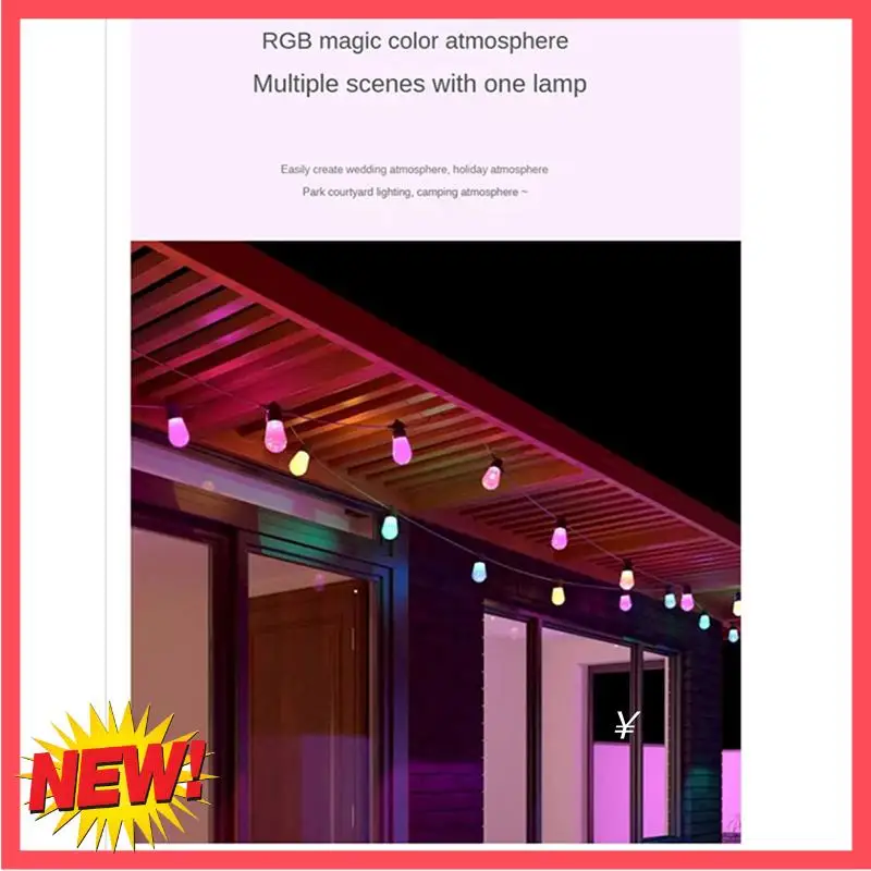 

B17C Light String Indoor Bedroom Light String 7 Meters 20 Lights+2M Extended LED Suitable For Hanging Light String