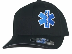 Chapeau ajusté étoile de la vie imprimé EMT, croix paramédicale, EMS Fire Rescue