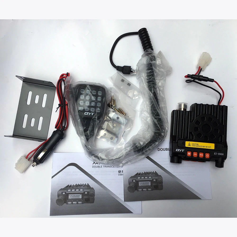 QYT KT-8900 Mini Car Walkie Talkie Mobile Long Range Vehicle Radio Station 200 Channel 25W High Power VHF136-174/UHF 400-480MHz