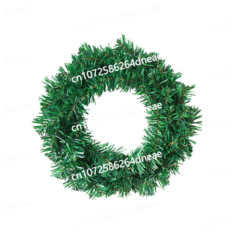 Christmas Wreath 30/40/50/60CM Christmas Rattan DIY Christmas Decoration PVC Green Wreath