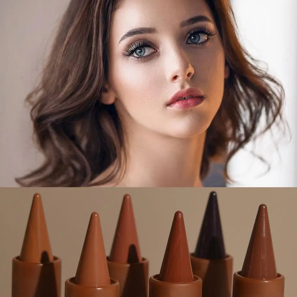 Velvet Lipstick Smooth Lip Liner Pen Makeup Waterproof Contouring Smudge-Proof Cosmetic Tint Stick Brown Lip Pencil Lip 3D R6N8