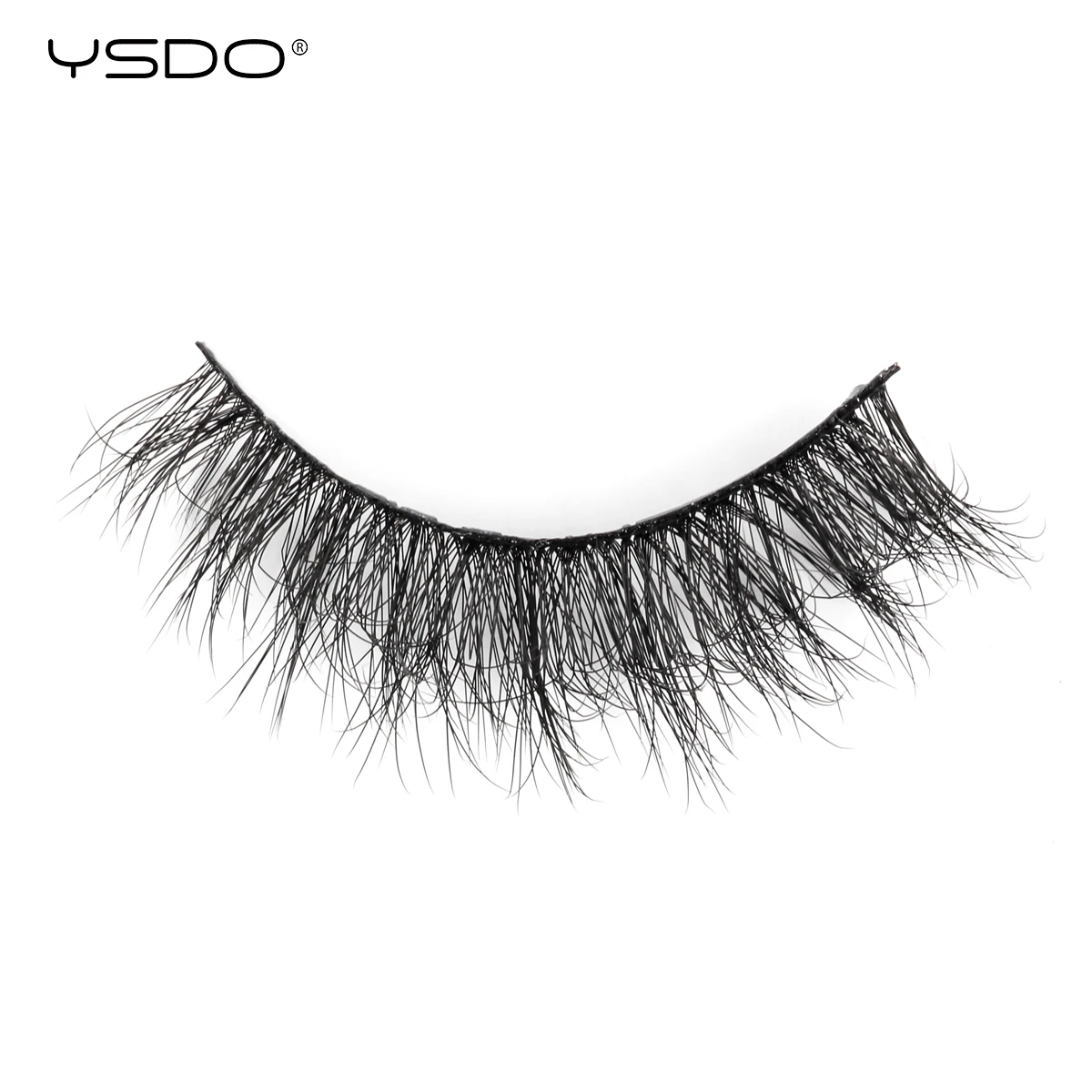 YSDO Russian Strip Lashes 3/10 Pairs Natural 3D Mink Lashes Dramatic Cross False Eyelashes Makeup Half Eyelash Extension Tools