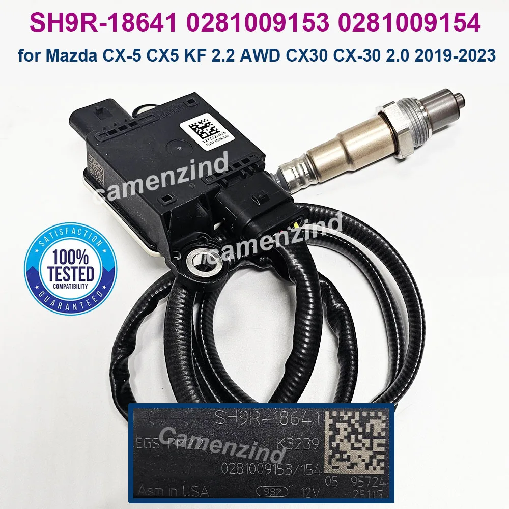 

PM Particulate Matter Sensor SH9R-18641 0281009153 0281009154 SH9R18641 for Mazda CX-5 CX5 KF 2.2 AWD CX30 CX-30 2.0 2019-2023