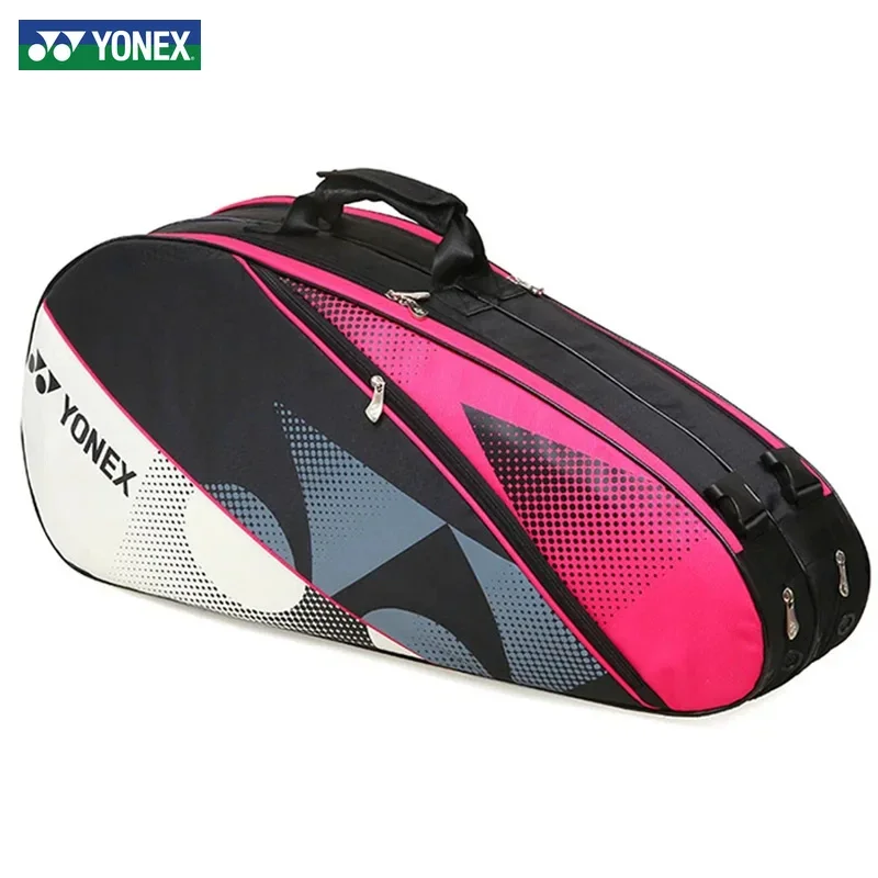 حقيبة YONEX الاحترافية الأصلية لتنس الريشة Yonex للجنسين، حقيبة ظهر رياضية مع حجرة للأحذية تحمل معظم ملحقات كرة الريشة