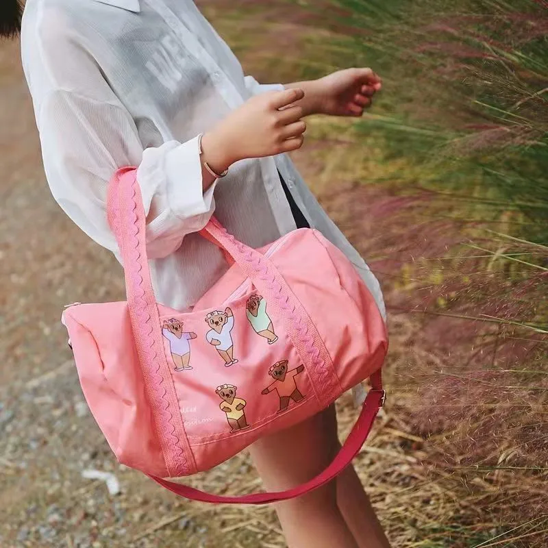 Fashion Large-capacity Bags Cute Bear Tote Bag Ladies Travel Trend Shoulder Bag Pink Tote Bags for Women Casual Designer Handbag