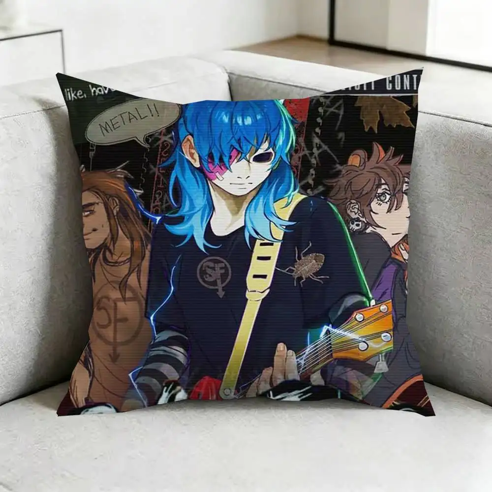Sally Face Sal Fisher Gothic Horror Square Double-Sided printed Pillow Case Bedroom Bedside Pillow Sofa Cushion Cover Gift