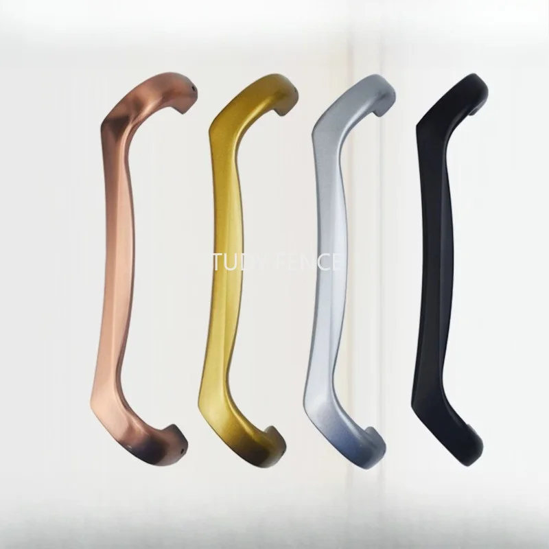 

1pc Aluminum Alloy Sliding Door Handle Kitchen Handle Balcony Door Handle Hardware Accessories Punch Installation with Screws