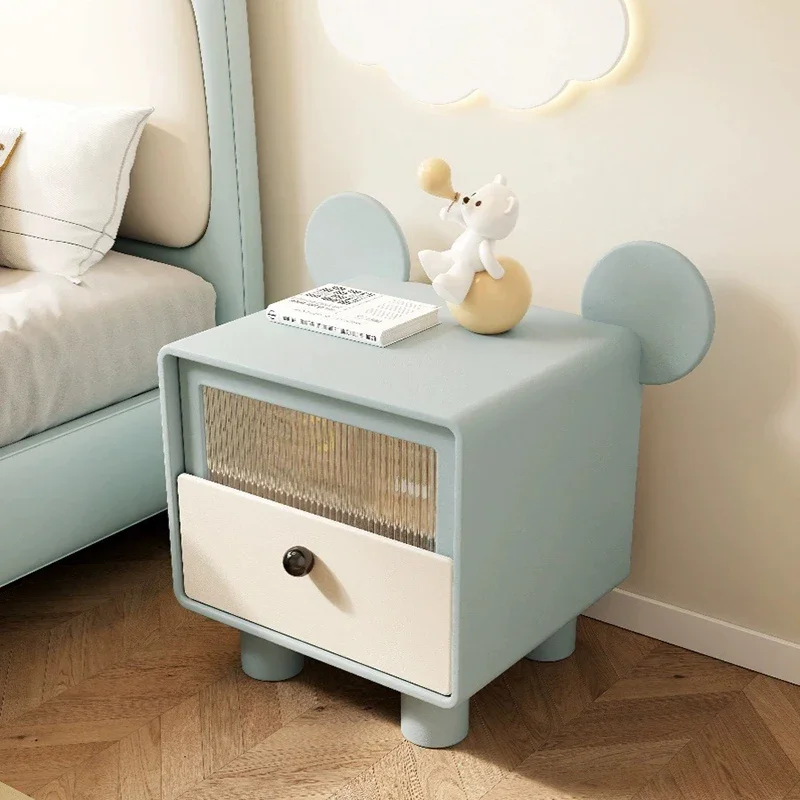 Children Nightstand Bedside Kids Night Table Cabinet Side Nightstands Bedside Tables Bed Nachtkastje Headboard Cute Furniture