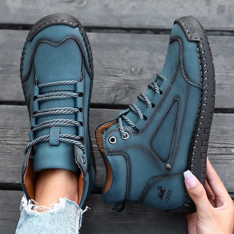 Women's Retro Leather Walking Boots 2