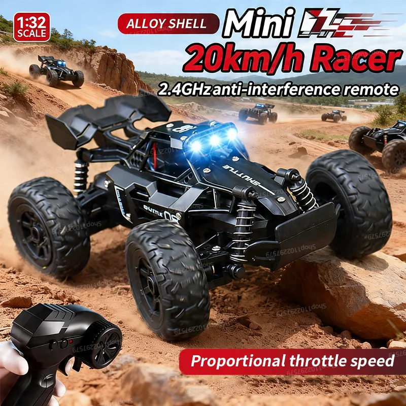 Nuevo RC Crawler a escala 1:32, todoterreno, coche de alta velocidad para escalada y derrapes, modelo de vehículo todoterreno, juguete eléctrico para niños de plástico resistente.