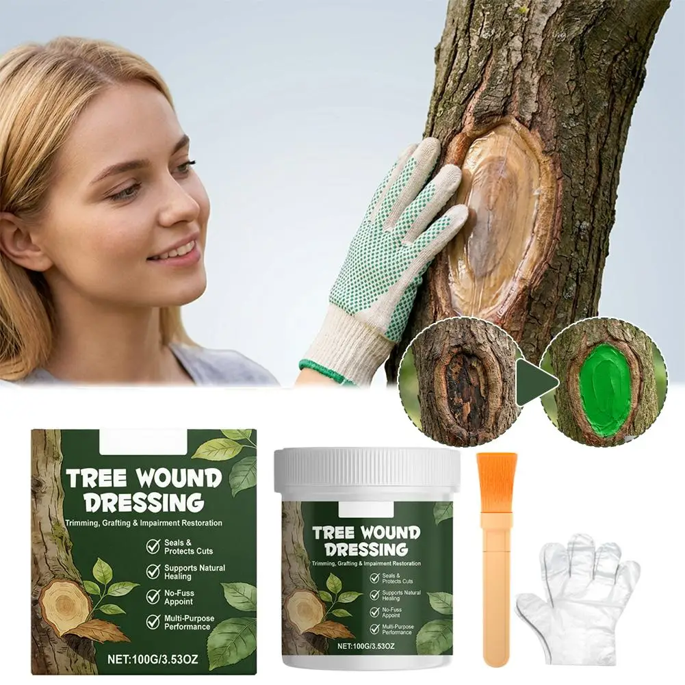 100g Baumwundpflaster für Beschneidung, Veredelung und Wundheilung – Unterstützt die natürliche Baumheilung – Pflanzenwundpflaster mit Bienenwachs