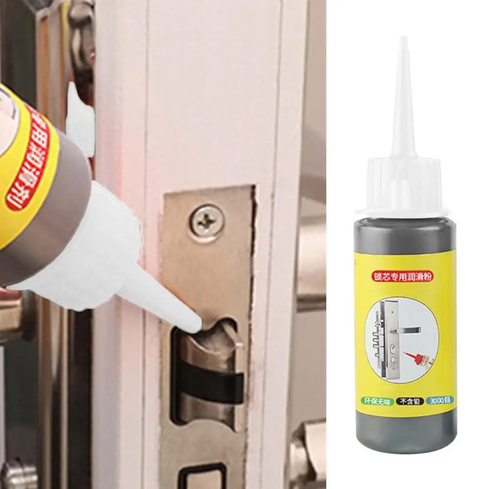 Graphite Powder Lubricant Natural Lock Core Special White Cover Lubrication Reduce Friction Household Window Door Lock Guide