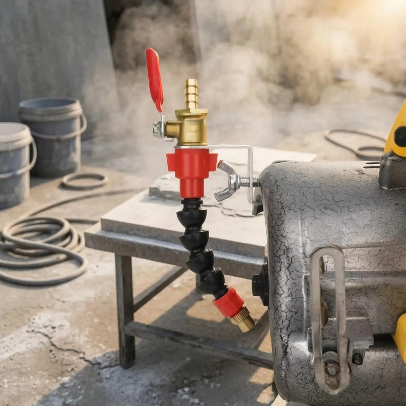 Water Sprayer Nozzle Head for Cutting Machine Brass Fittings Adjustable Angle Coolant Spray Cooling System
